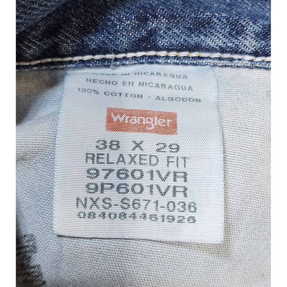 Wrangler Five Star Relaxed Fit Jeans Mens 38x29 Medium Wash Denim NEW - Picture 10 of 10